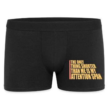La seule chose plus petite que moi, c’est mon attention - Boxer Homme - noir - Devant