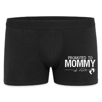 Befördert zum Mama 2026 Neues Mama-Geschenk - Männer Boxer Shorts - Schwarz - Vorne