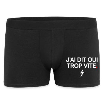 I SAID OR I TOO FAST | Office Humor - Men's Boxer Shorts - black - Front