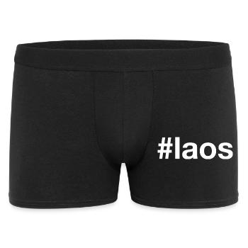 Laos Hashtag - Men's Boxer Shorts - black - Front