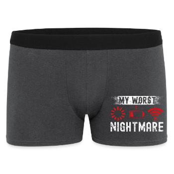 Gaming Gamer Videospiele Controller Zocken Zocker - Männer Boxer Shorts - Anthrazit - Vorne