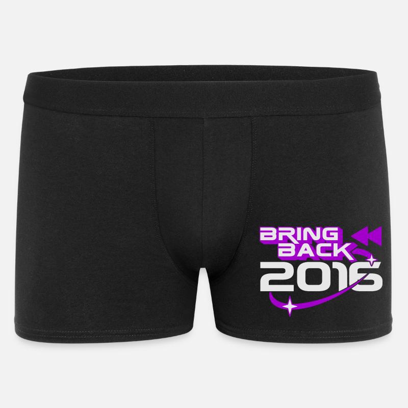 Bring 2016 Throwback Internet-Nostalgie zurück - Männer Boxer Shorts - Schwarz