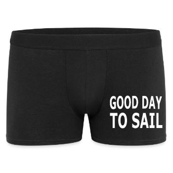 Segeln - Männer Boxer Shorts - Schwarz - Vorne