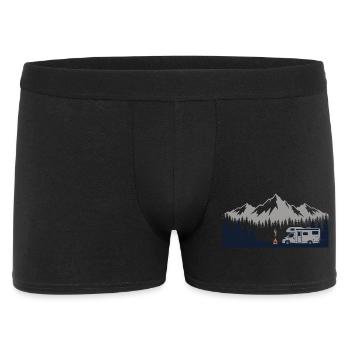 Chemise de camping pour camping-car - Boxer Homme - noir - Devant