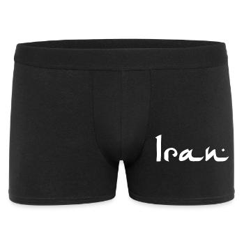 Iran - Männer Boxer Shorts - Schwarz - Vorne