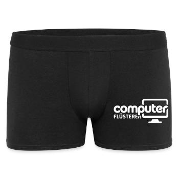 Computer Flüsterer Monitor-Illustration - Männer Boxer Shorts - Schwarz - Vorne
