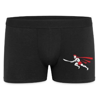 Spartiate Attaque Épée Mascotte Spartan Dash - Boxer Homme - noir - Devant