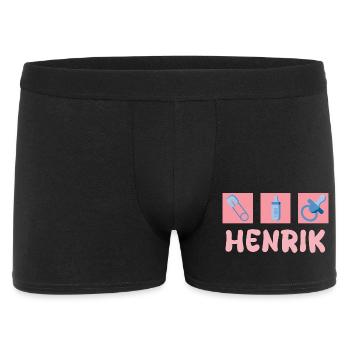 Cadeau pour Henrik - Boxer Homme - noir - Devant