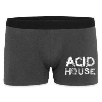 Acid House Bold Print - Men's Boxer Shorts - charcoal grey - Front