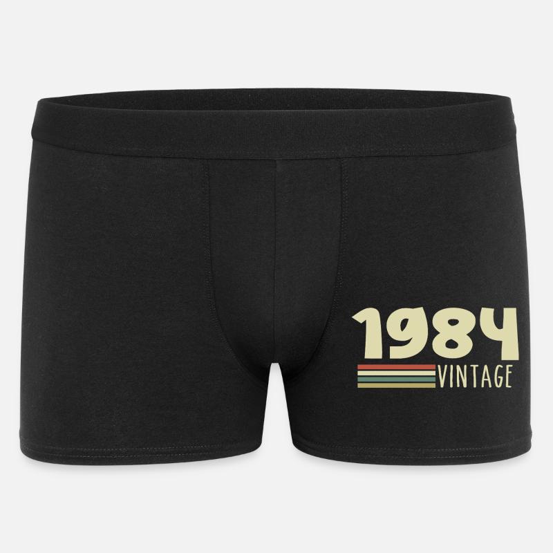 1984-Jubiläum-1984-retro-1984 - Männer Boxer Shorts - Schwarz