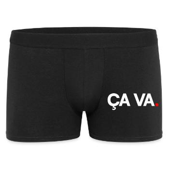 DAS IST IN ORDNUNG | Minimalistischer humoristischer Ausdruck - Männer Boxer Shorts - Schwarz - Vorne