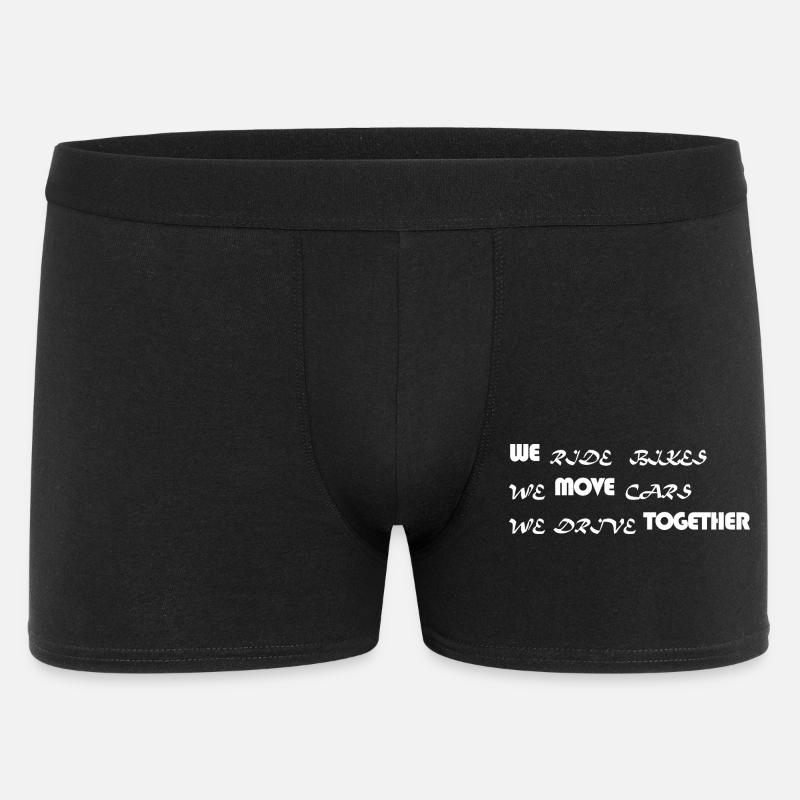 WE MOVE TOGETHER - Männer Boxer Shorts - Schwarz