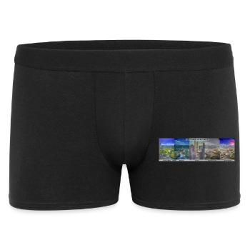 Pentaptyque Plusieurs matins, Leoben dans les Utopies - Boxer Homme - noir - Devant