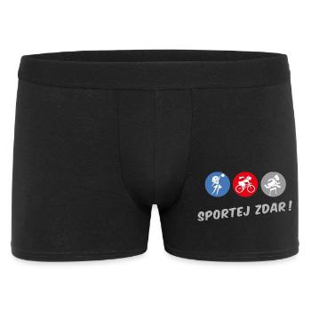 SPORTEJ ZDAR! - Männer Boxer Shorts - Schwarz - Vorne
