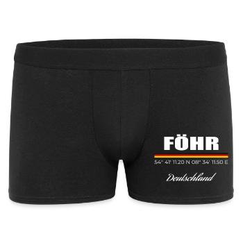 Föhr  - Männer Boxer Shorts - Schwarz - Vorne