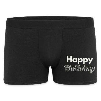 Bon anniversaire - Boxer Homme - noir - Devant