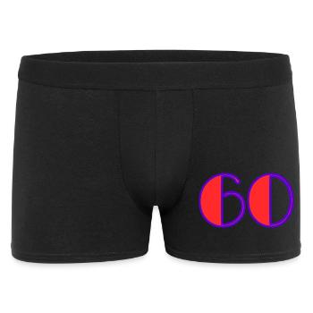 60. 60 YEARS. 60th ANNIVERSARY. 60TH BIRTHDAY. - Men's Boxer Shorts - black - Front