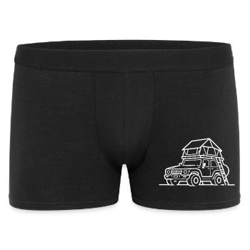 Rooftop Tent Offroad Shirt for Real Rooftop Tent Camper - Men's Boxer Shorts - black - Front