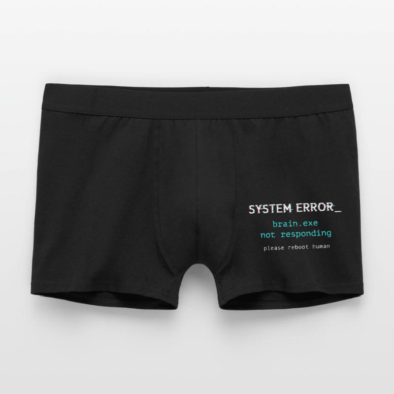 System error - brain.exe not responding Men's Boxer Shorts