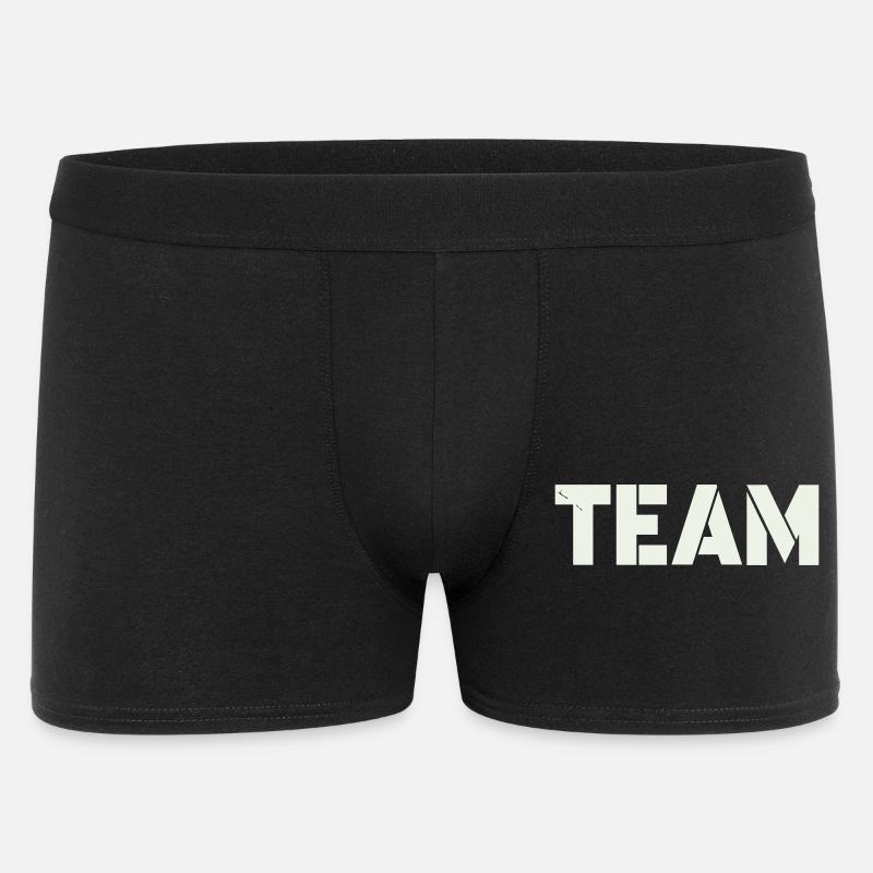 team - Männer Boxer Shorts - Schwarz