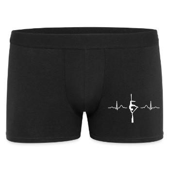 Vertikaltuch Heartbeat Luftakrobatik Aerial Silk - Männer Boxer Shorts - Schwarz - Vorne