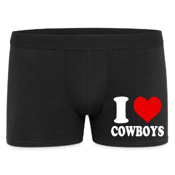 I Love Cowboys Divertente Spiritosa - Boxer Homme - noir - Devant
