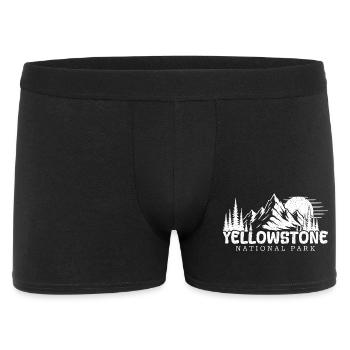 Yellowstone National Park Hiking Hiker - Men's Boxer Shorts - black - Front