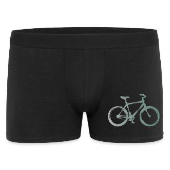 Bicycle in minimalist watercolor - Men's Boxer Shorts - black - Front