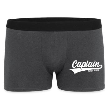 CAPTAIN SINCE 2026 KAPITÄN - Männer Boxer Shorts - Anthrazit - Vorne
