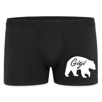 Gigi Bear Cute Grandma Gift Shirt - Men's Boxer Shorts - black - Front