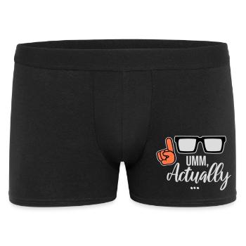 À un vrai nerd drôle qui dit logo - Boxer Homme - noir - Devant