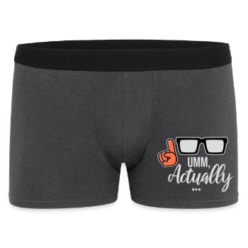 À un vrai nerd drôle qui dit logo - Boxer Homme - charbon - Devant