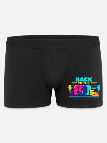 Back to the 80s Neon - Men's Boxer Shorts - black
