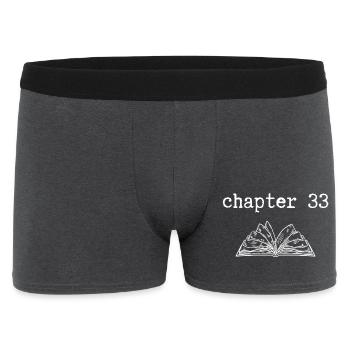 chapter 33 Birthday - Men's Boxer Shorts - charcoal grey - Front