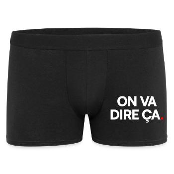 ON VA DIRE. – Expression Sarcastique Minimaliste - Boxer Homme - noir - Devant