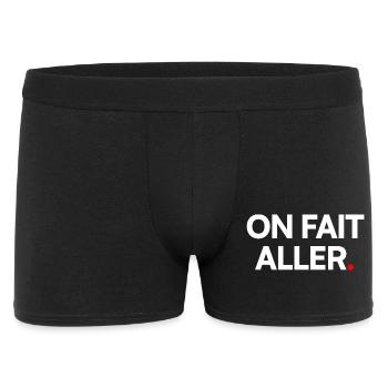 ON FAIT ALLER. – Humour Français Minimaliste - Boxer Homme - noir - Devant