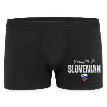 Fier Slovène, fabriqué en Slovénie - Boxer Homme - noir - Devant