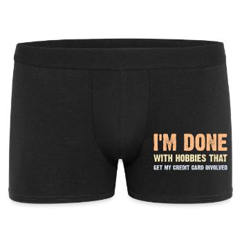 Fini avec des loisirs qui impliquent des cartes, de l’argent - Boxer Homme - noir - Devant