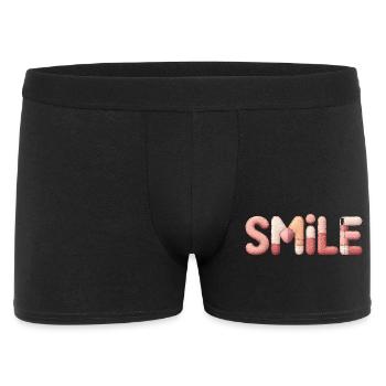 Design de sourire créatif patchwork pour une femme positive - Boxer Homme - noir - Devant