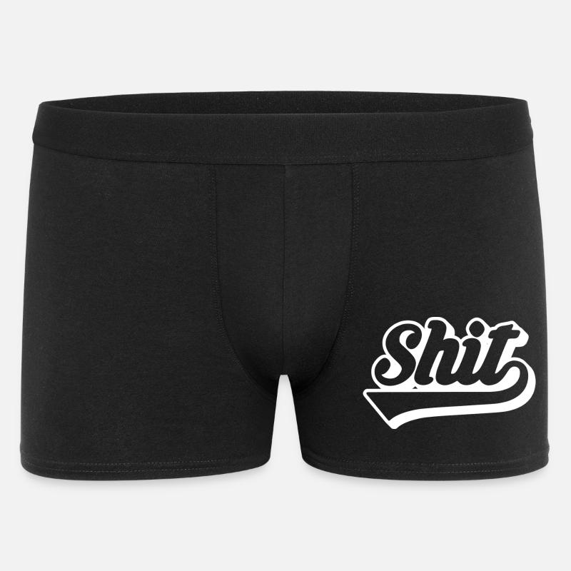 Shit Retro Script - Men's Boxer Shorts - black