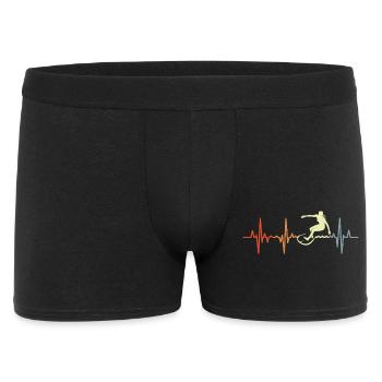 Surfer Girl Retro Heart Palpitations - Men's Boxer Shorts - black - Front