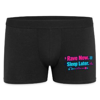 Rave Now, Sleep Later Neon Arrow - Men's Boxer Shorts - black - Front