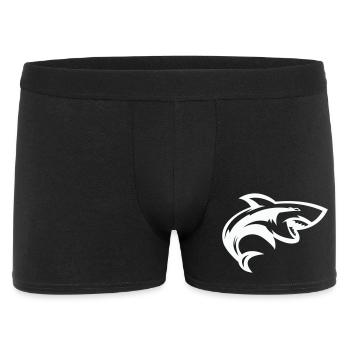 Stylized shark head - Men's Boxer Shorts - black - Front