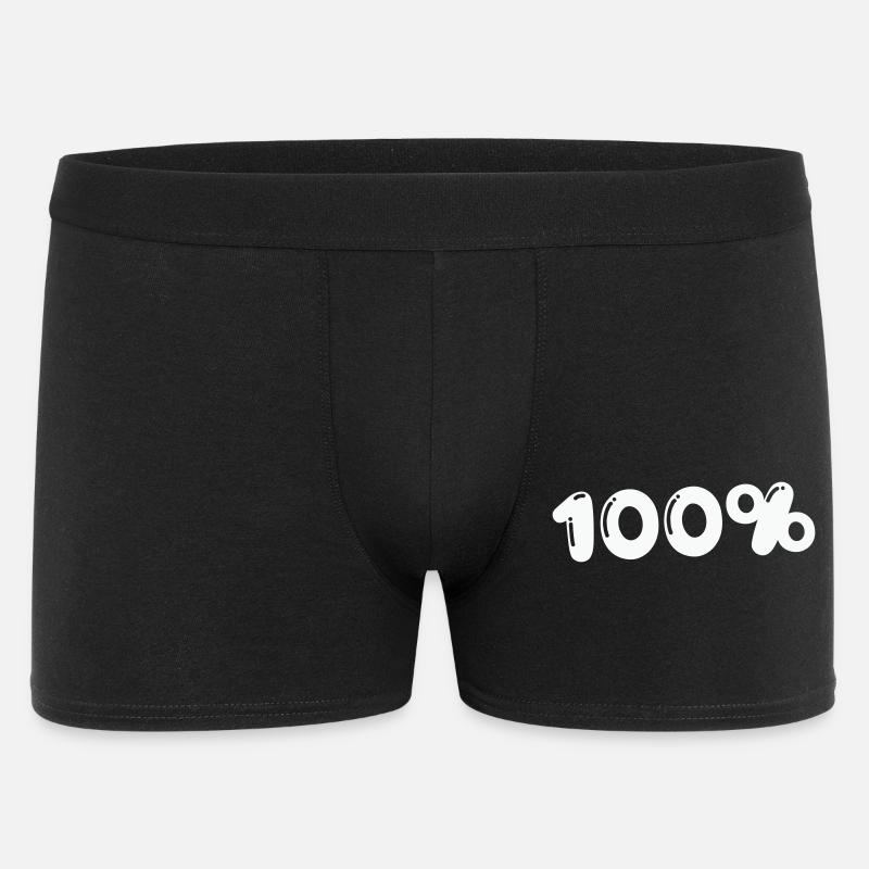 100% - Männer Boxer Shorts - Schwarz
