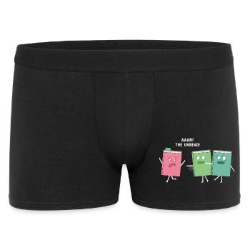 Reader Bookaholic Love Books Bookmark - Funny Book - Men's Boxer Shorts - black - Front