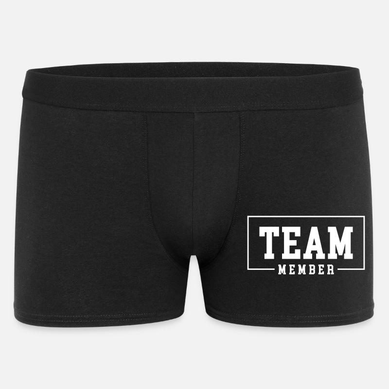 Team Member - Männer Boxer Shorts - Schwarz