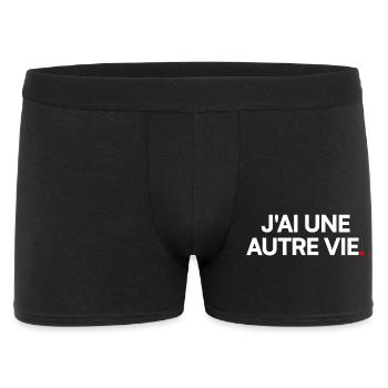 J'ai une autre vie - Boxer Homme - noir - Devant