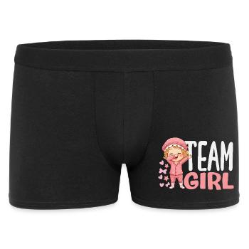 Team Girls Dabbing Pajamas Reveal - Men's Boxer Shorts - black - Front
