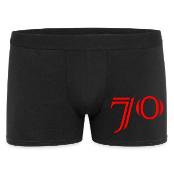 70. 70 ANS. 70e ANNIVERSAIRE. ANNIVERSAIRE 70 ANS. - Boxer Homme - noir - Devant