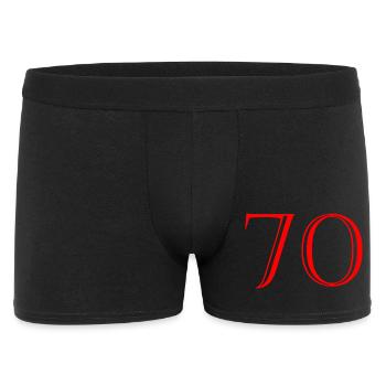 70. 70 YEARS. 70th ANNIVERSARY. 70 YEARS ANNIVERSARY. - Men's Boxer Shorts - black - Front